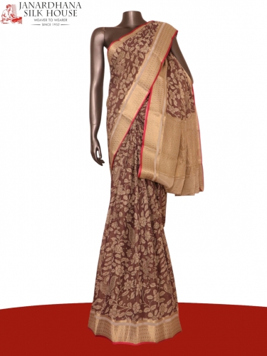 Designer Exclusive Pure Crepe Silk Saree